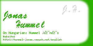 jonas hummel business card